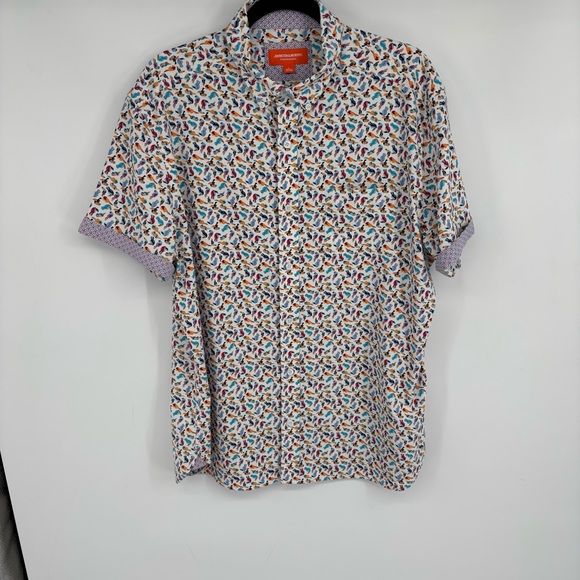 Johnston & Murphy Men's Multicolor Patterned Shirts - Picture 7 of 16